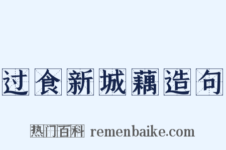 过食新城藕造句是什么意思的图片